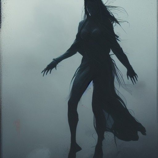 Sinister Wandering Spirit in Fantasy Art Style