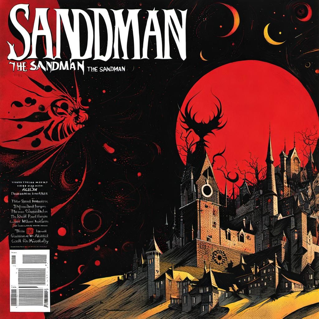 Surreal Cartography of The Dreaming in Comic Book Style