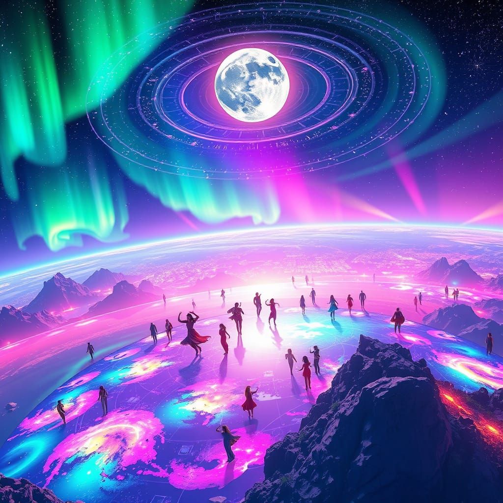The Aurora Pulse: A Mystical Disco Floor Beyond Time