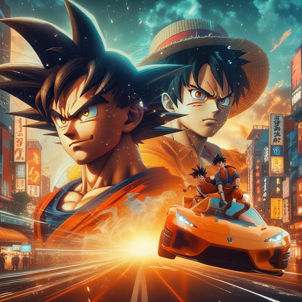 Goku double exposure...