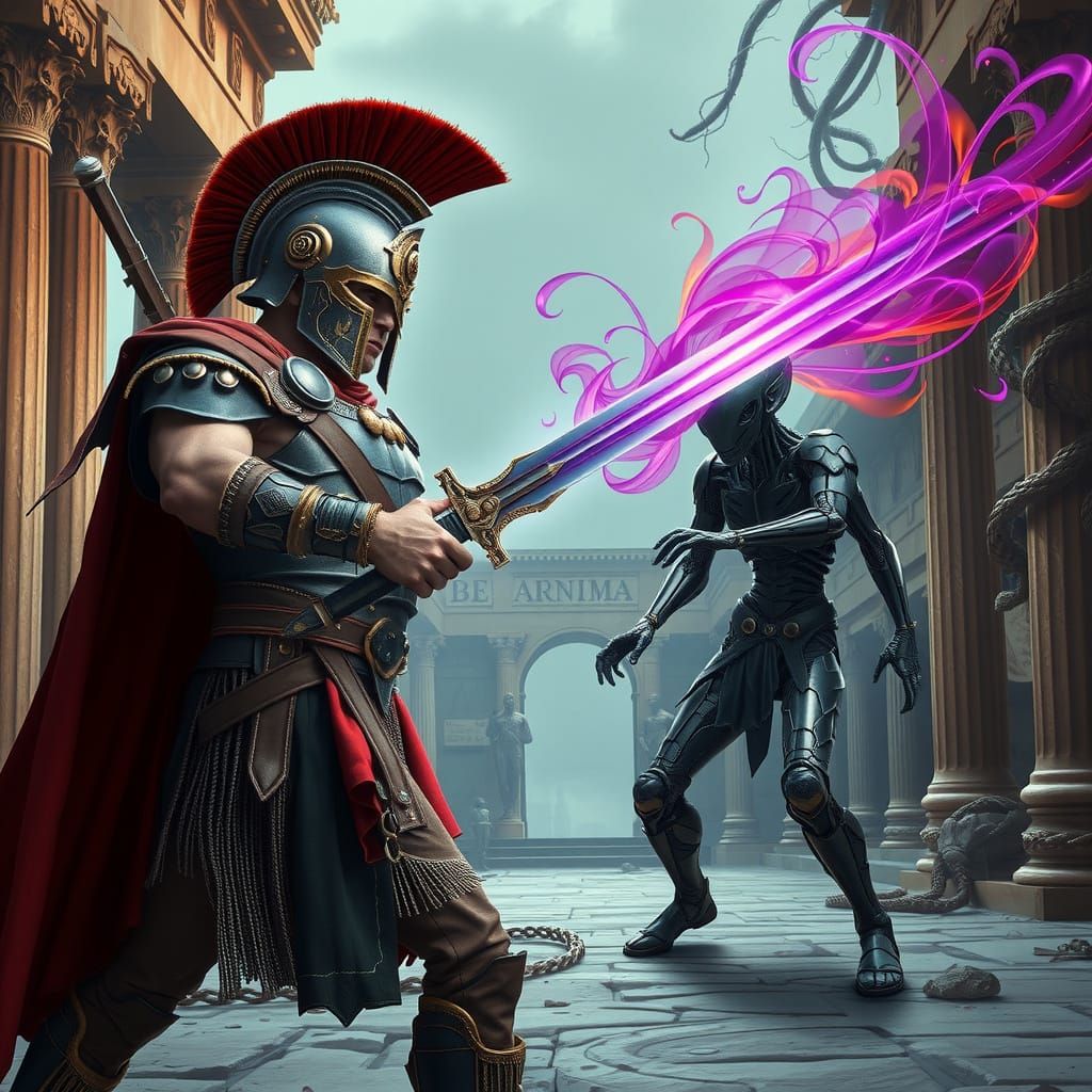 Warlord of the Ancient Realm in Epic Sci-Fi Battle