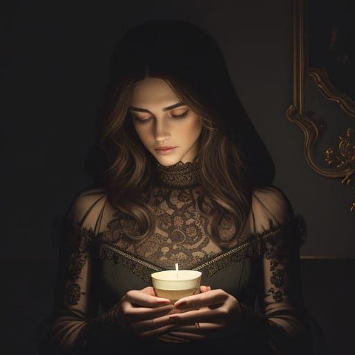 Moody Valentine's Day Cards in Dark Chocolate and Gold