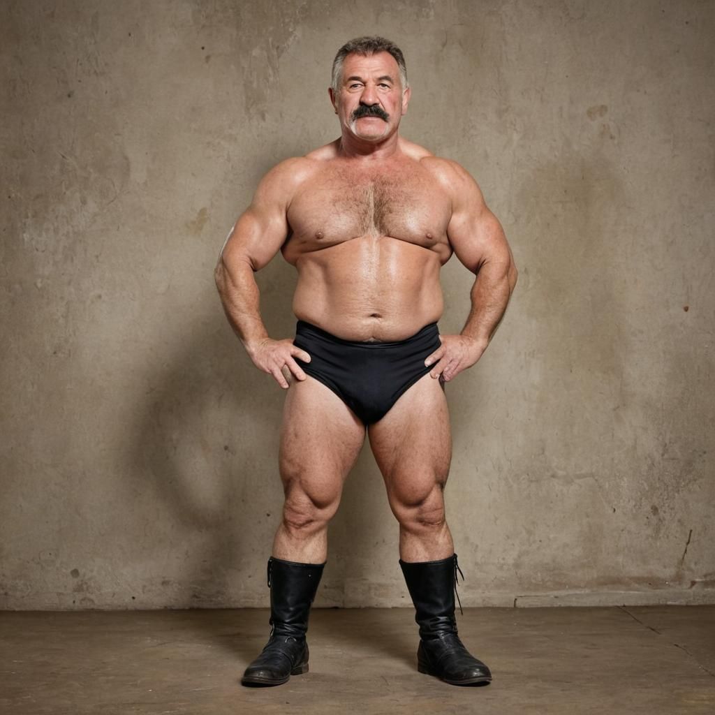 Hungarian Wrestler Champion: A Full Body Portrait