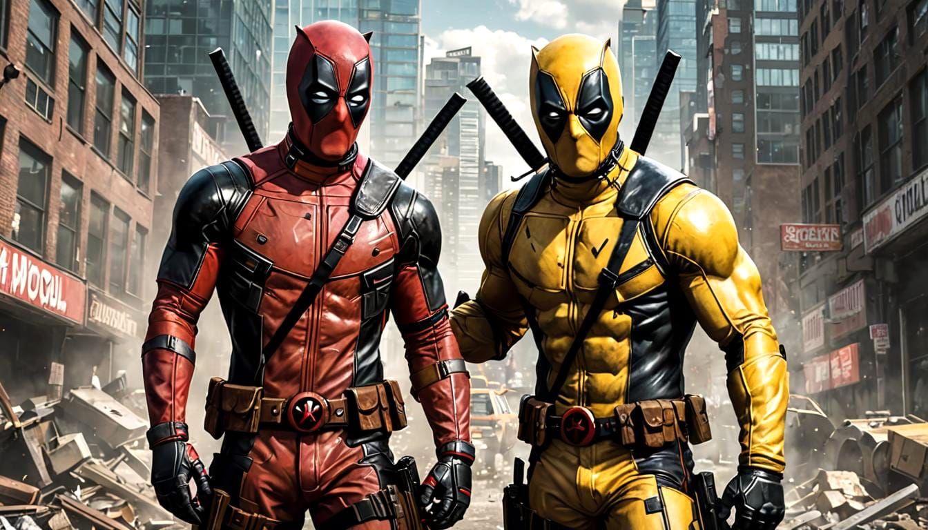 Deadpool With Wolverine Team Up