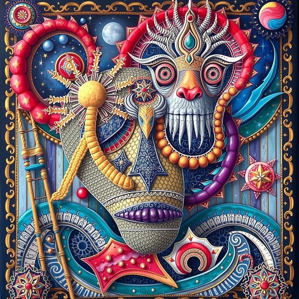 Abstract Expressionist Composition of Pure Excellence