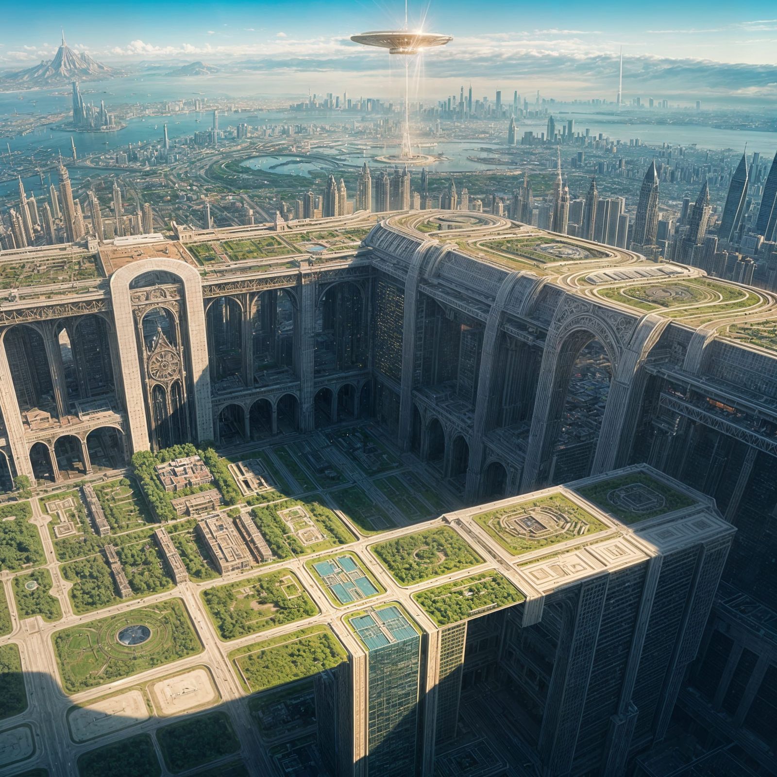 Utopian City: A Vision of Spiritual Harmony