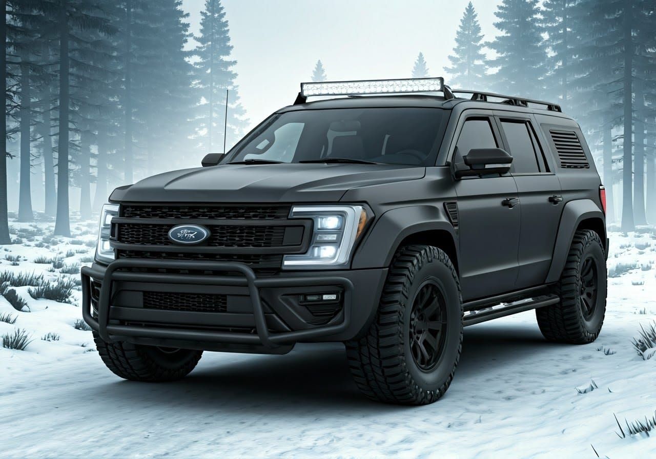 Ford Expedition PMC Edition Concept SUV in Matte Black
