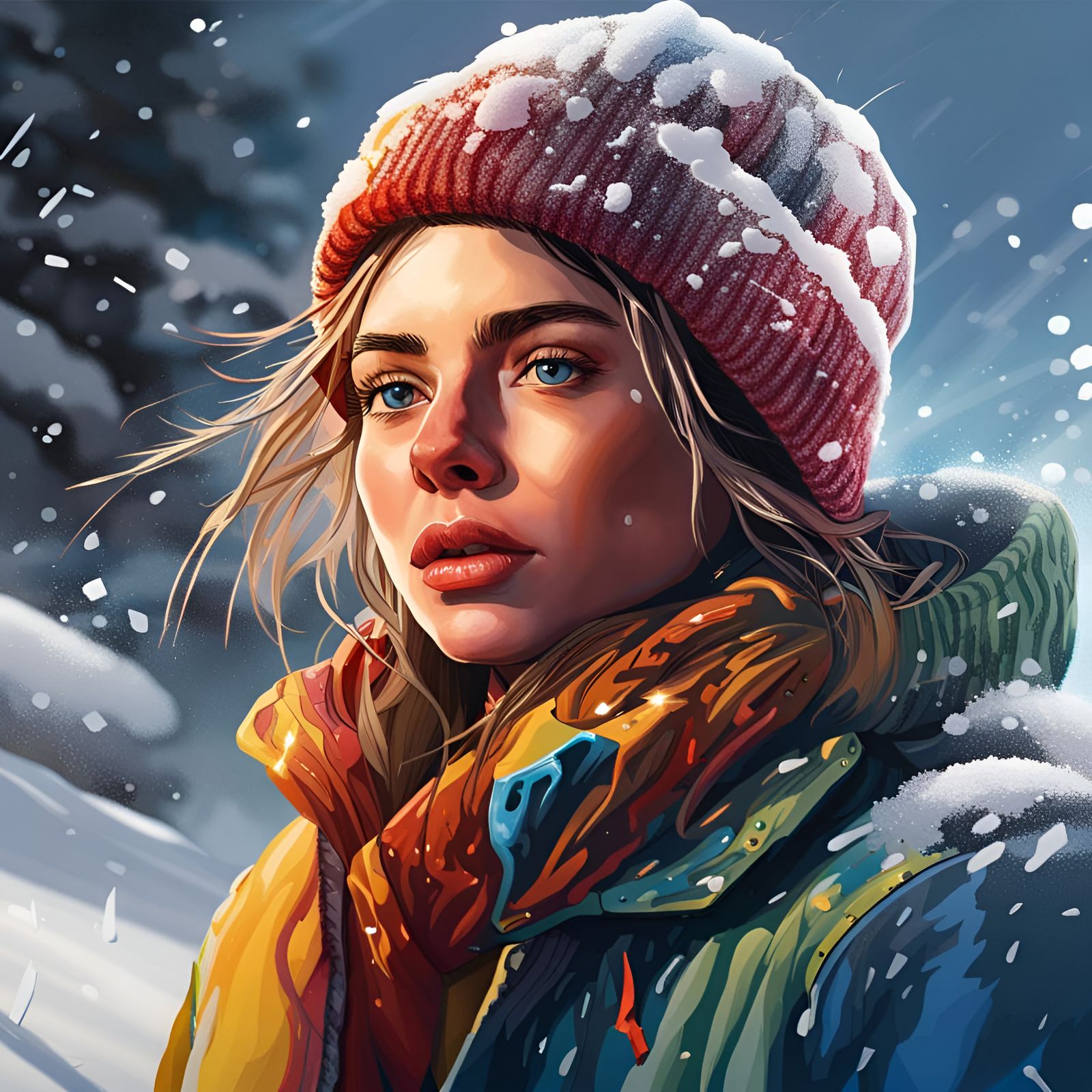 Snowy Portrait
