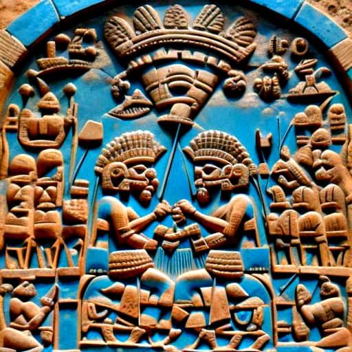 Ancient Script in Mesopotamian Style