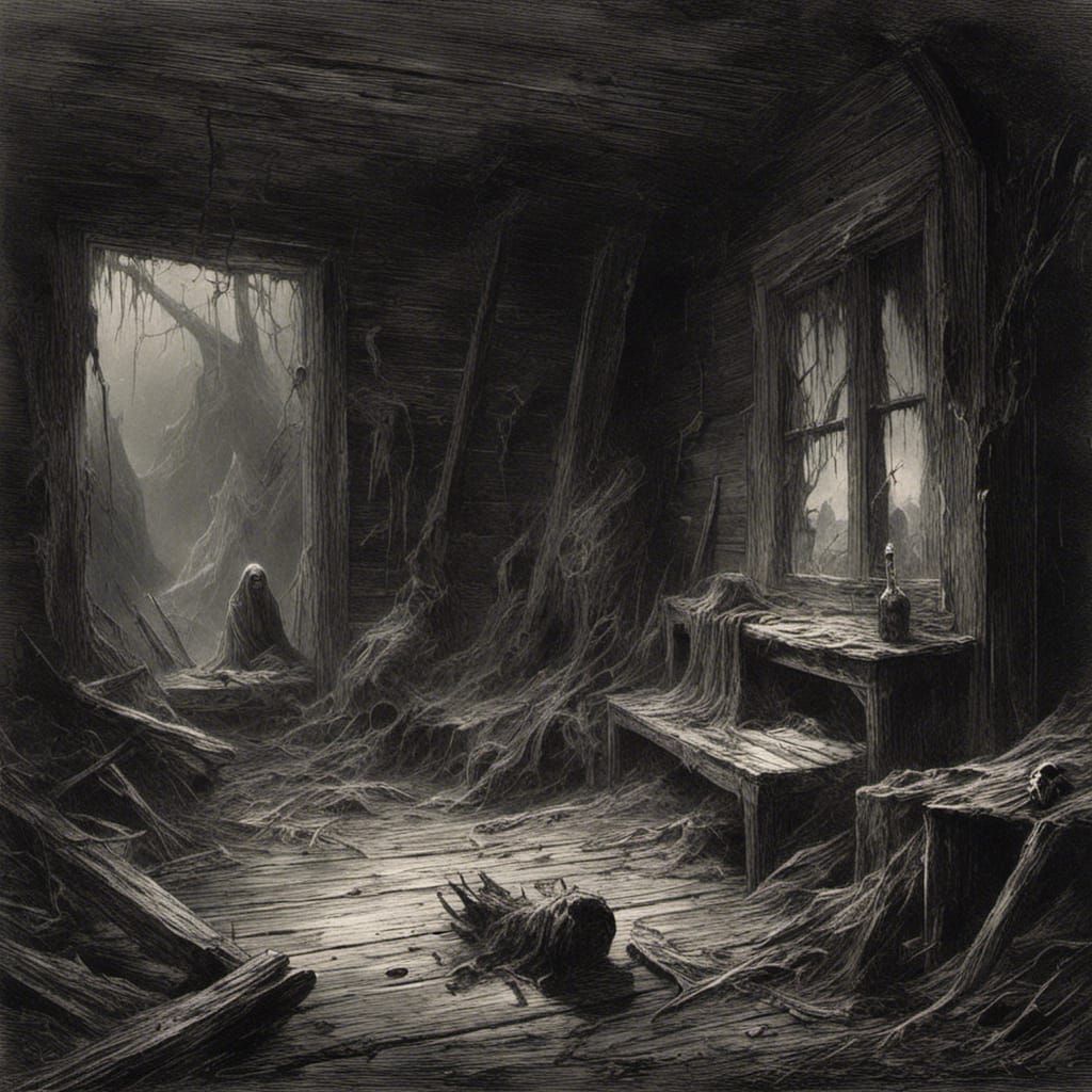 Ethereal Ghost Haunts Remote Cabin