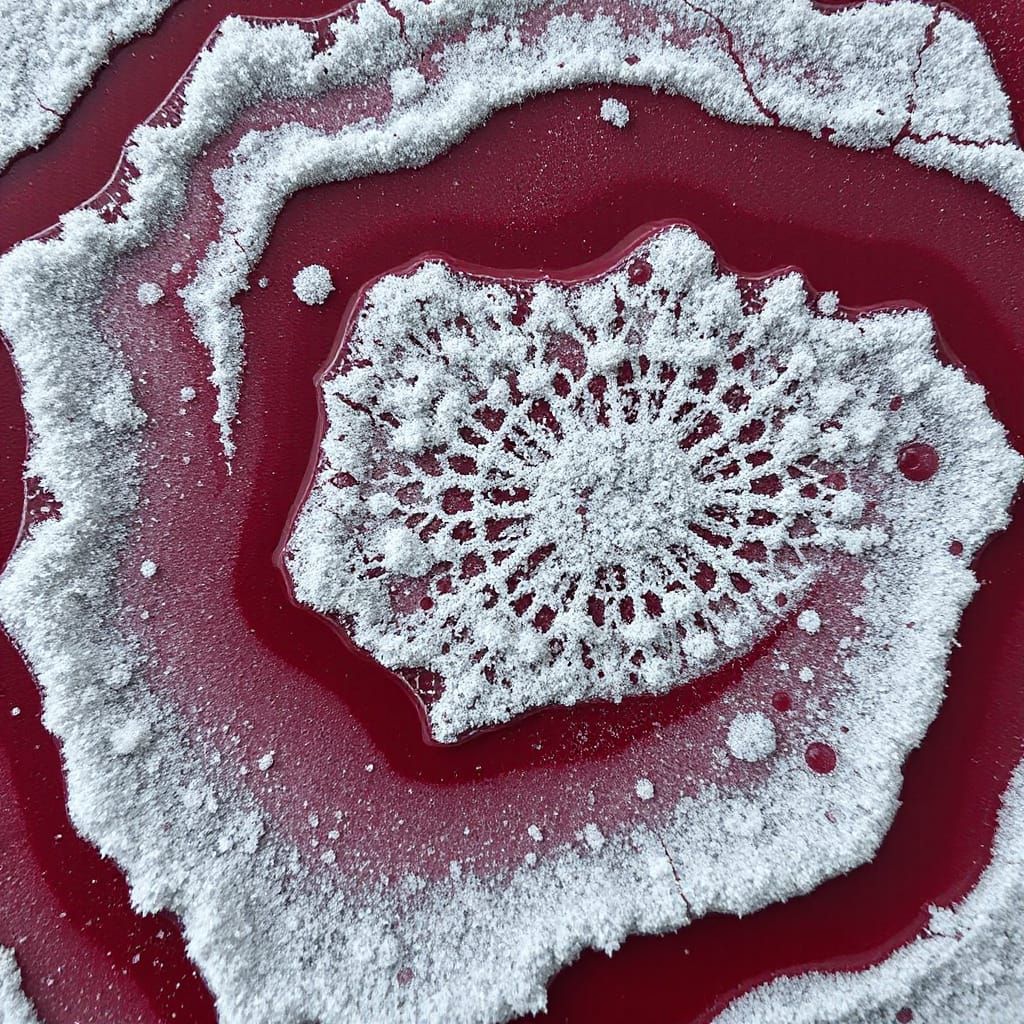 Vibrant Frosty Minimalist Artwork