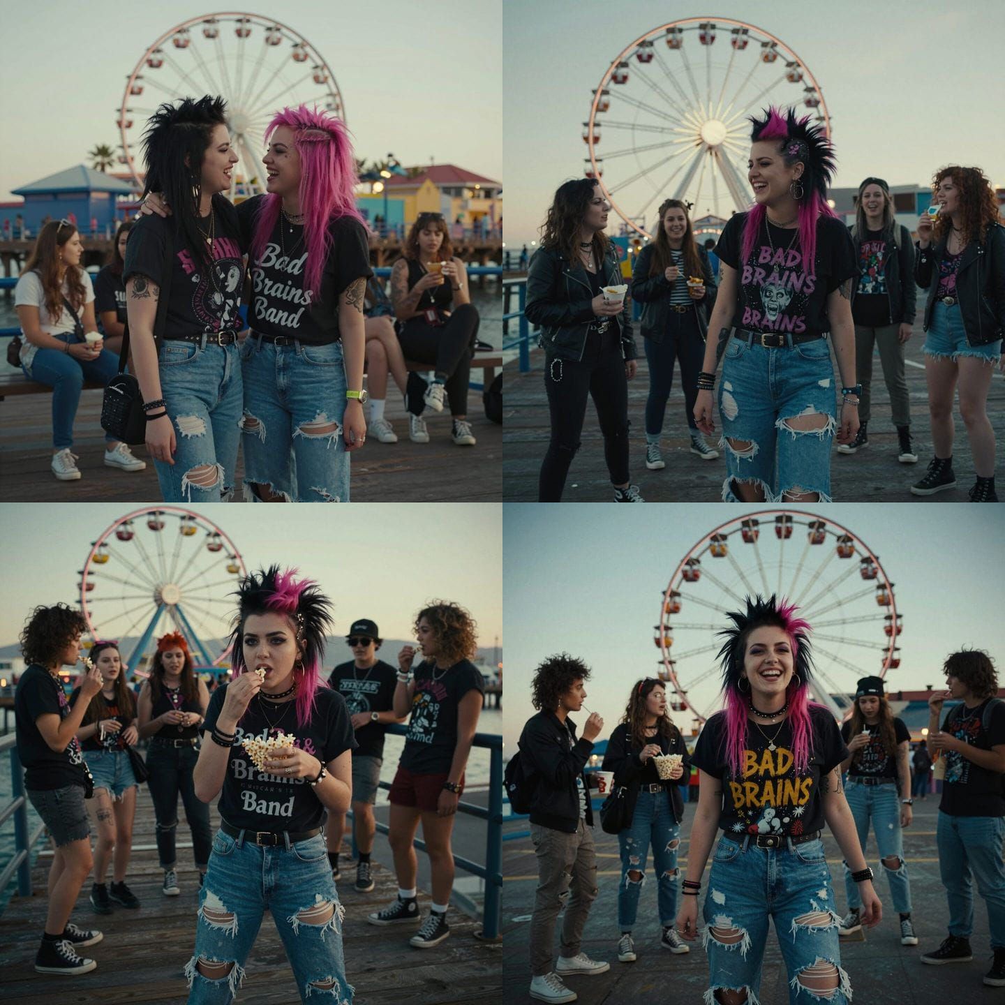 Punk Girl at Santa Monica Pier