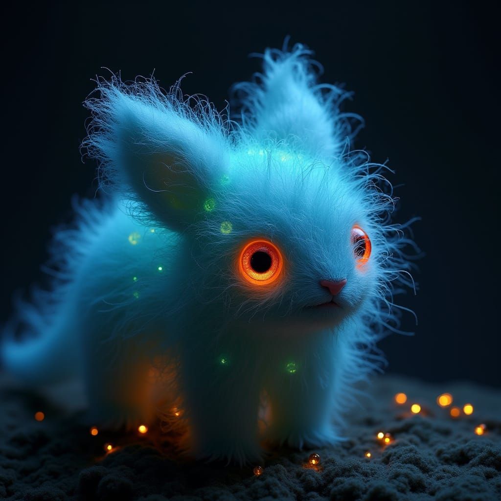 Bioluminescent Wool Creature