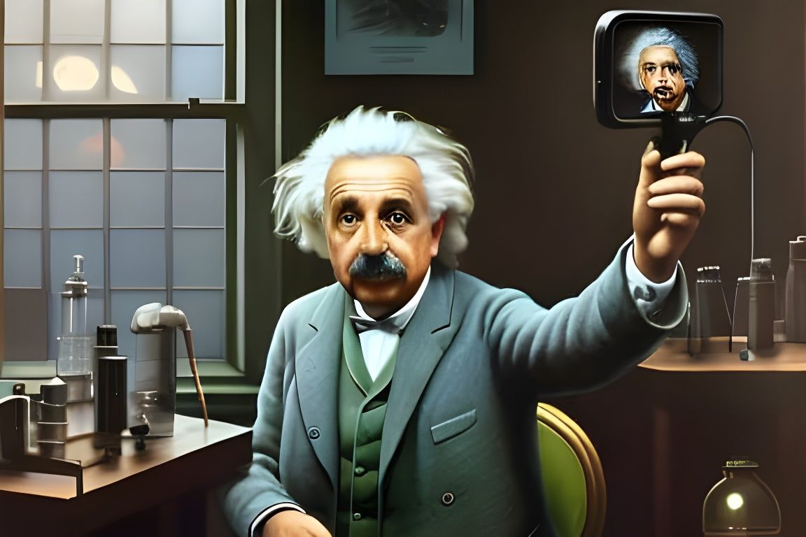 Einstein Strikes a Selfie: A Genius in the Making