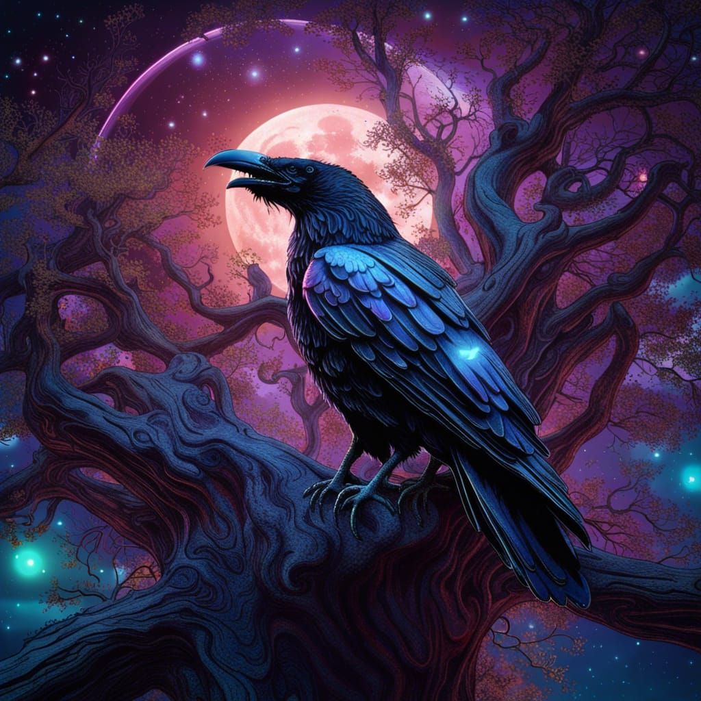 Full Moon Raven