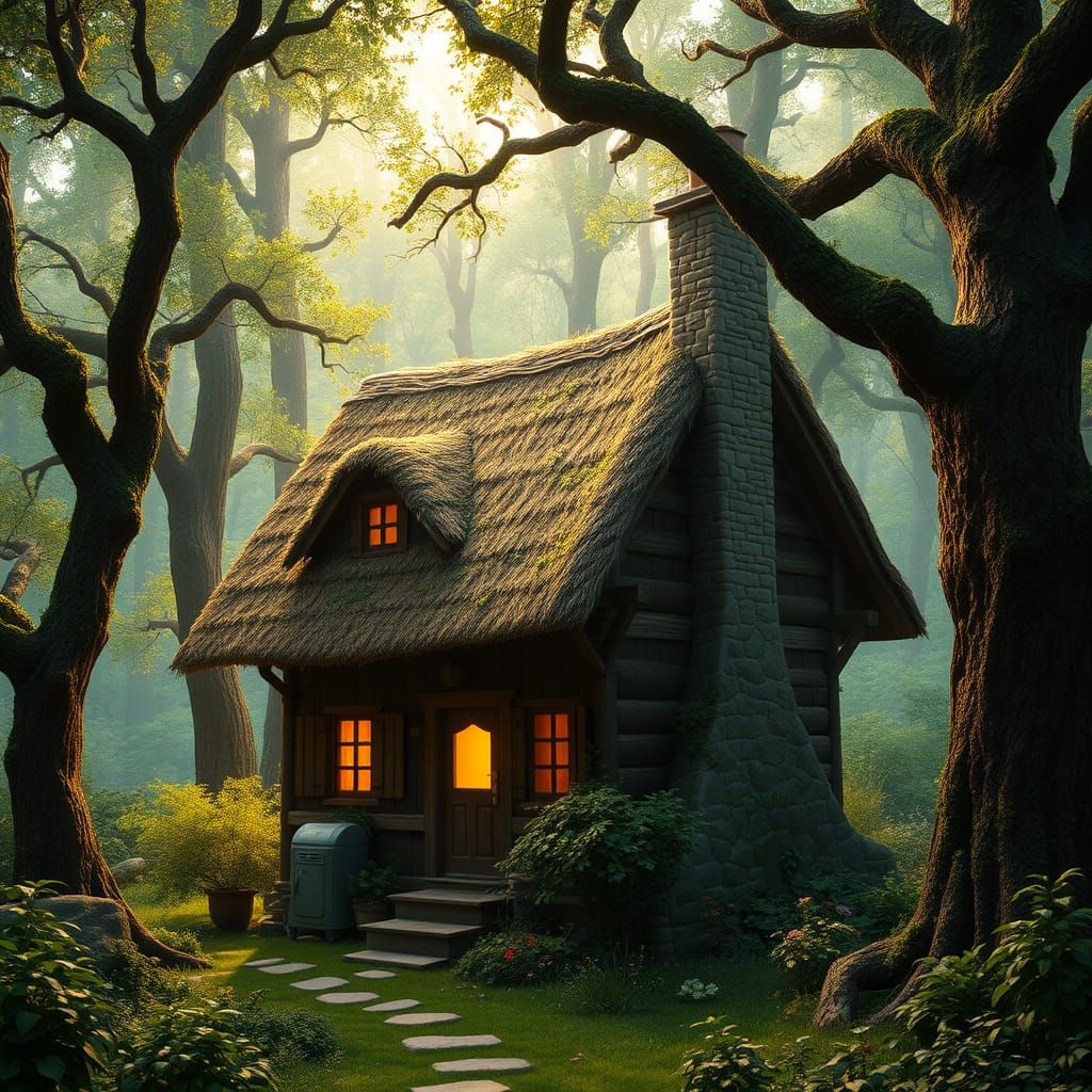 Cozy Rustic Cottage in Emerald Forest