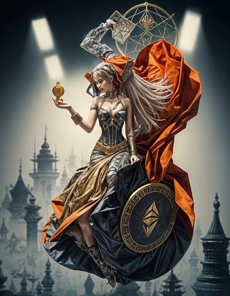 Magical Ethereum Coins in Chessmate Pattern