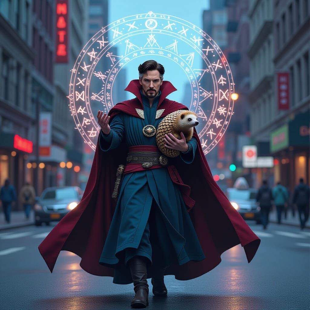 Doctor Strange & Pangolin in Mystic NYC