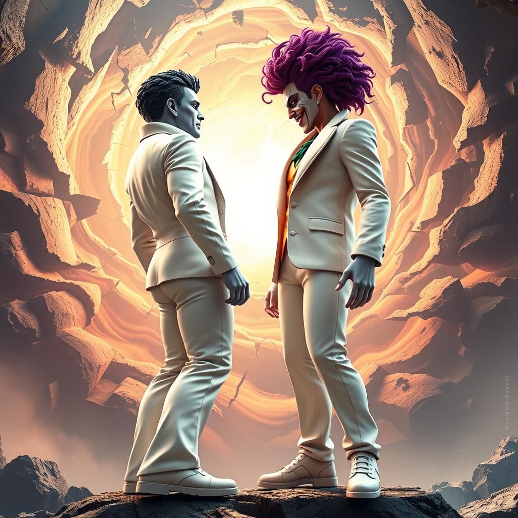 Epic 3D Crossover Battle: Marvel vs DC in High Fashion