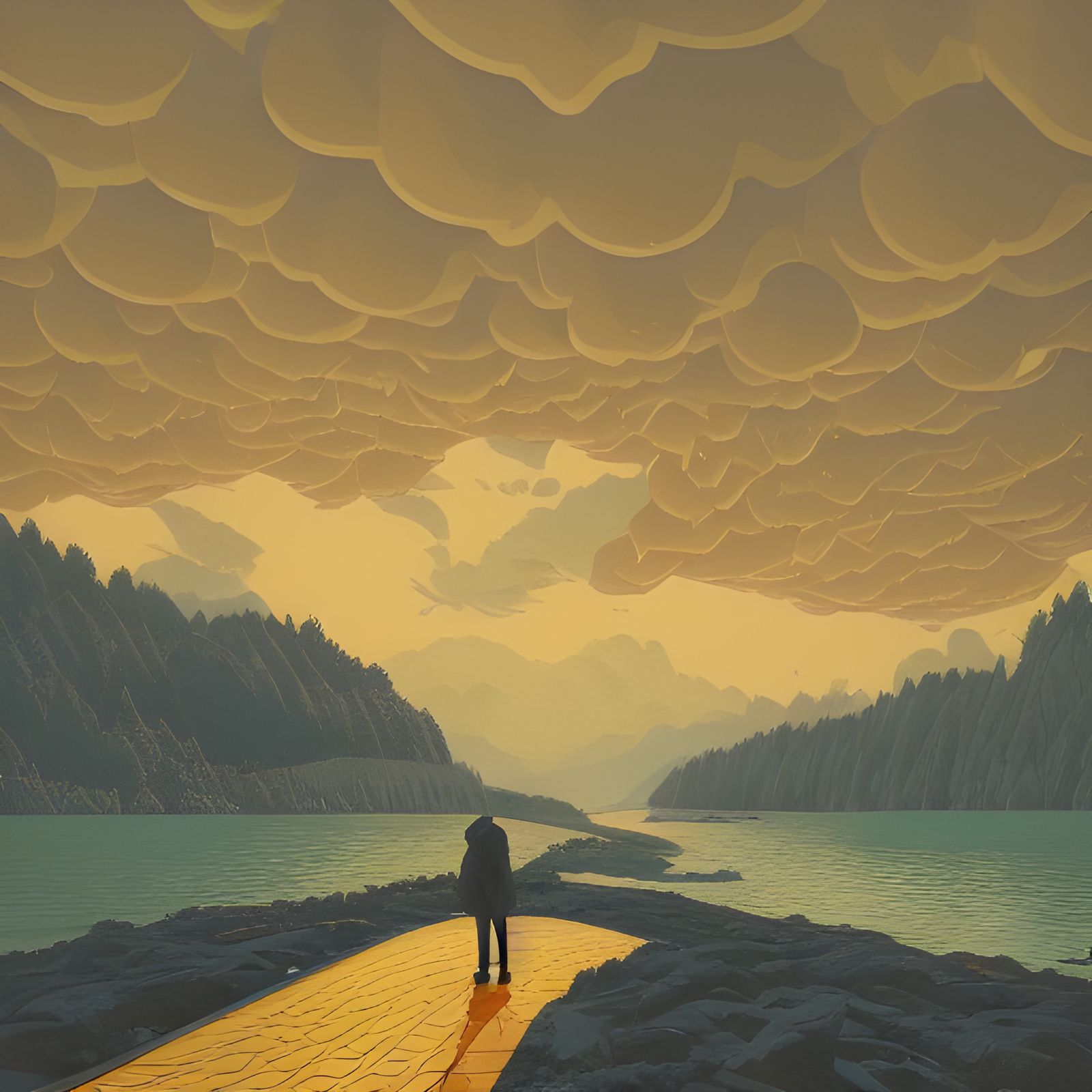 Golden Age: Photorealistic Digital Art in Cel-Shaded Style