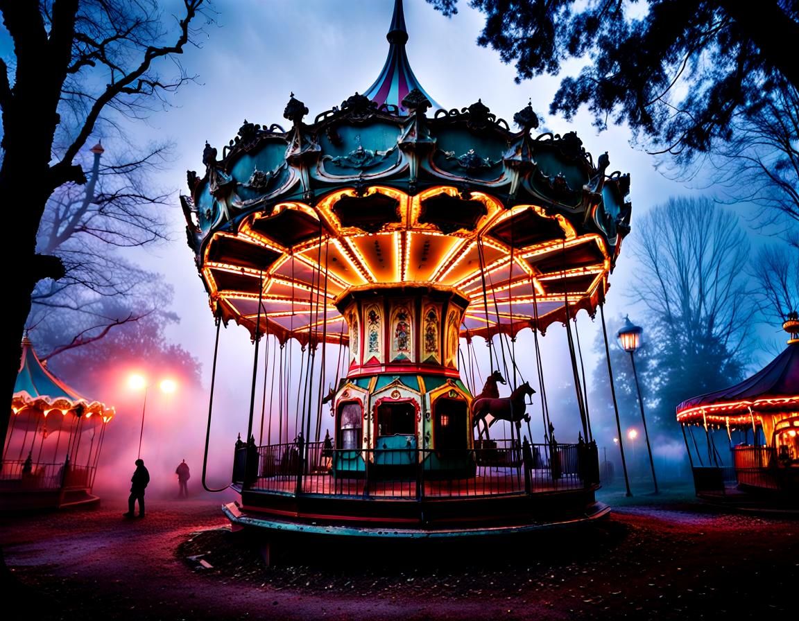 Gothic Abandoned Theme Park of Despair