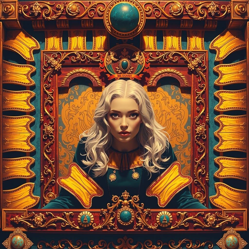 Elegant Woman in Velvet Twilight