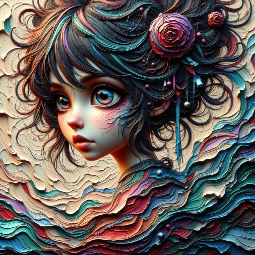 80s Anime Woman Unleashes Fractured Magical Power