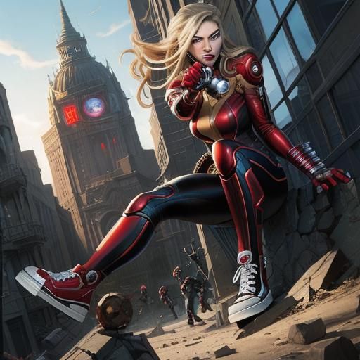 Cassie Lang Comic Book Art in Chucks