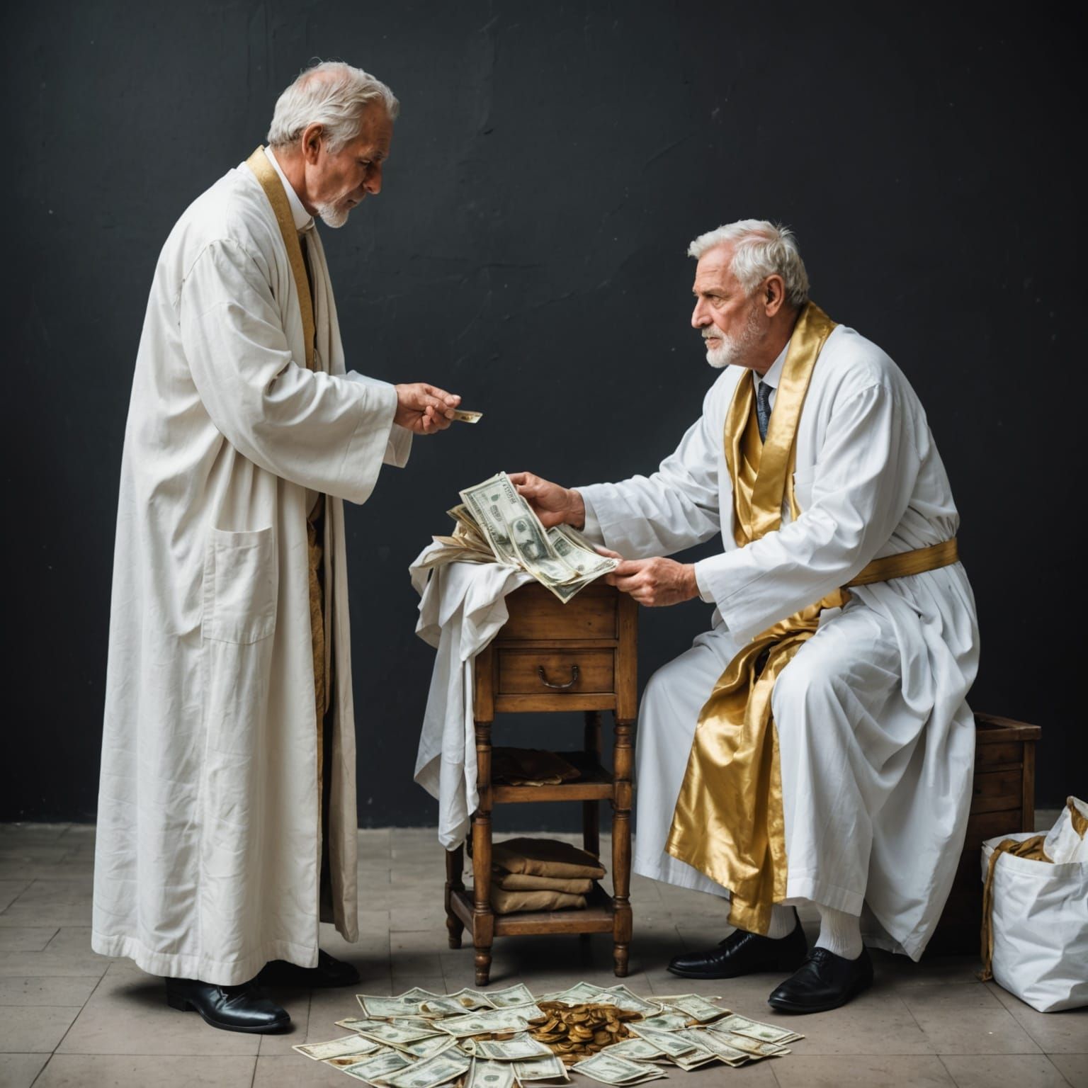 Contrast: Rich Millionaire and Poor Man