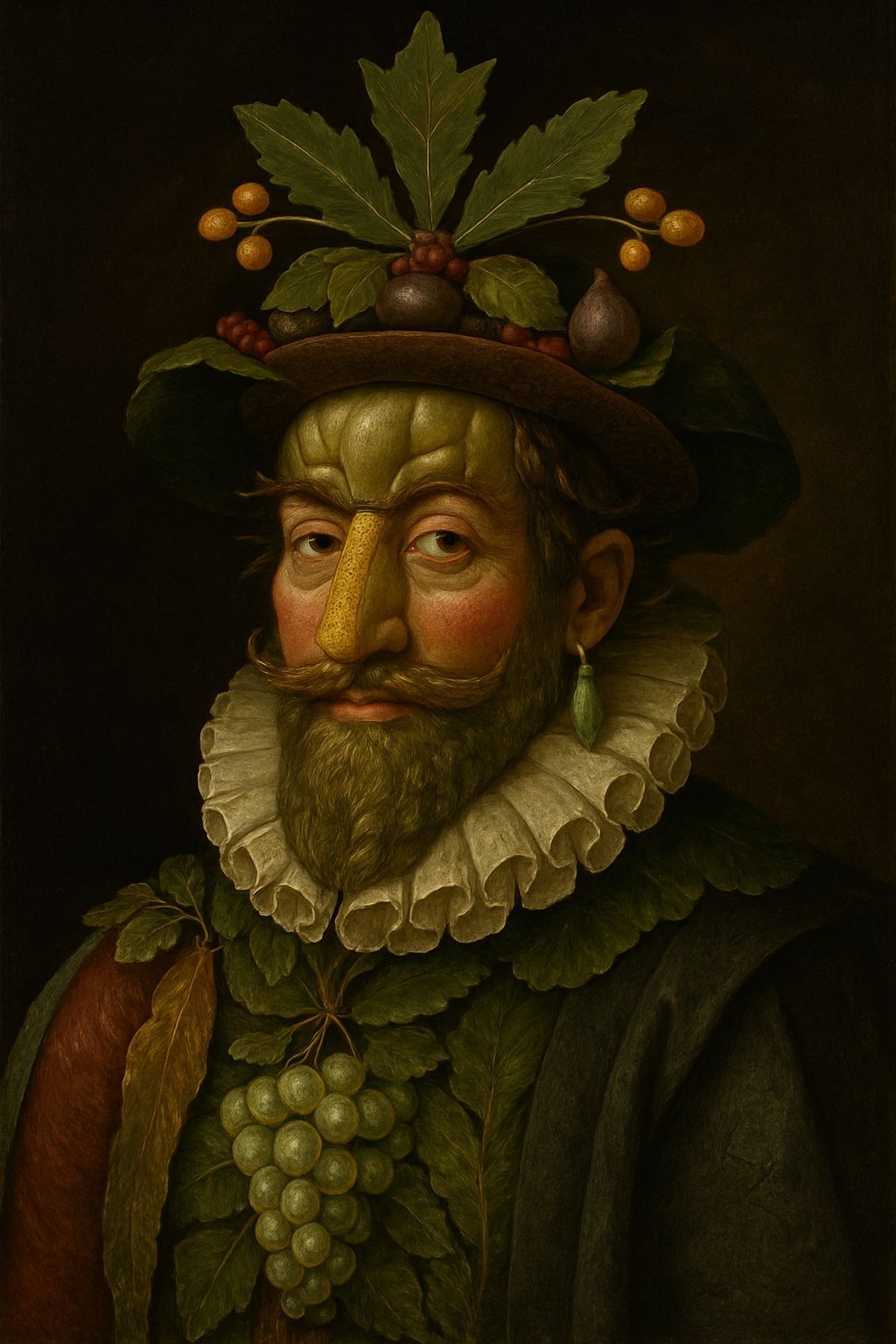 James I Portrait Made of Fruits and Vegetables in Arcimboldo...