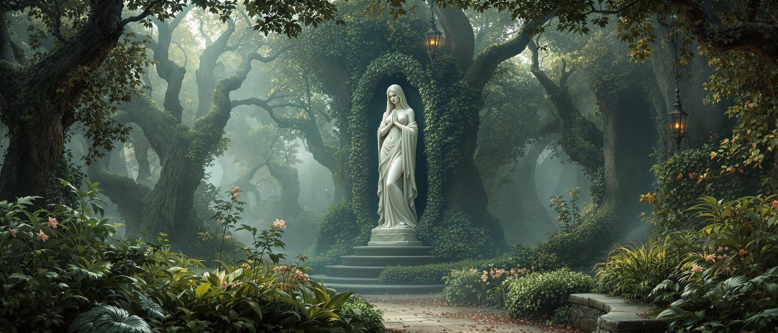 Ethereal Marble Queen in Fairy Tale Arboretum