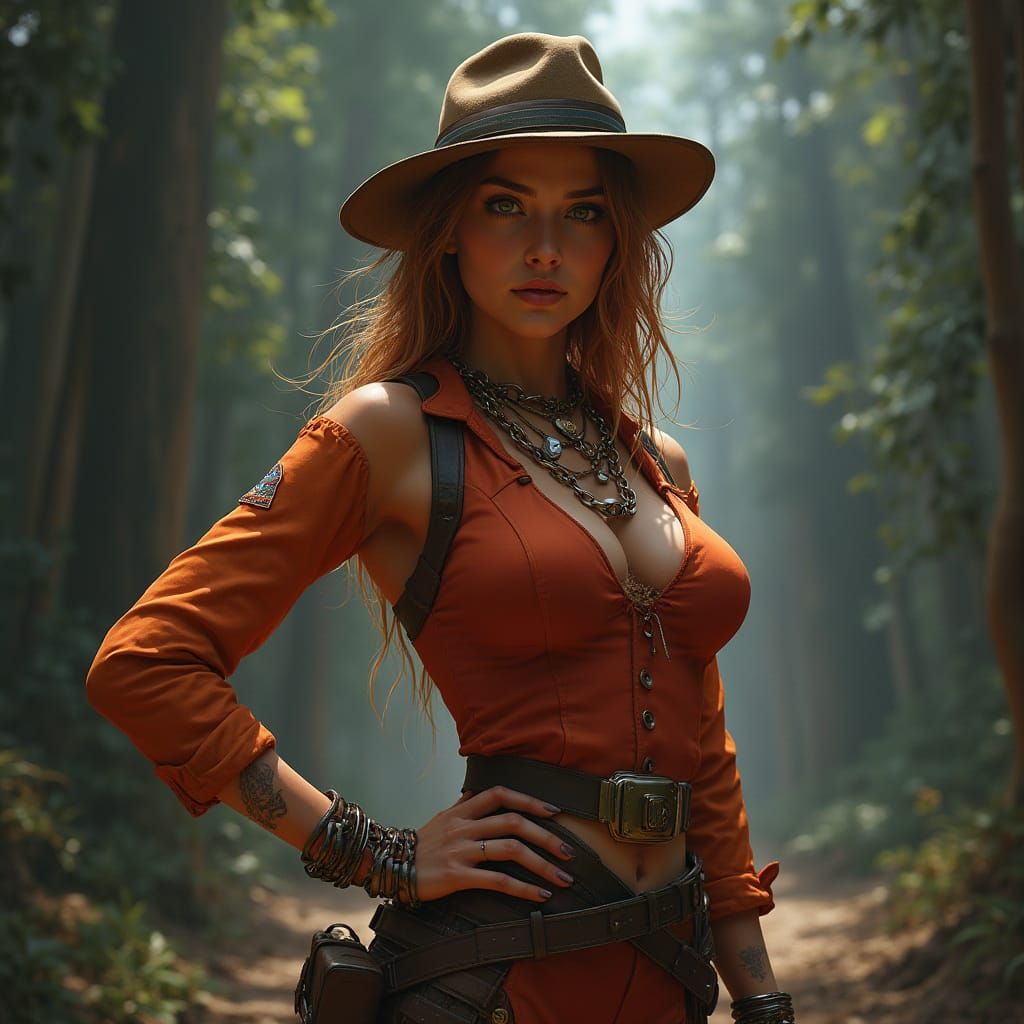 Rhea Ripley Reigns Supreme in Vibrant Fantasy Concept Art