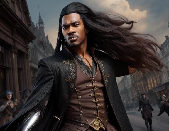 Edwardian Vampire Action Portrait