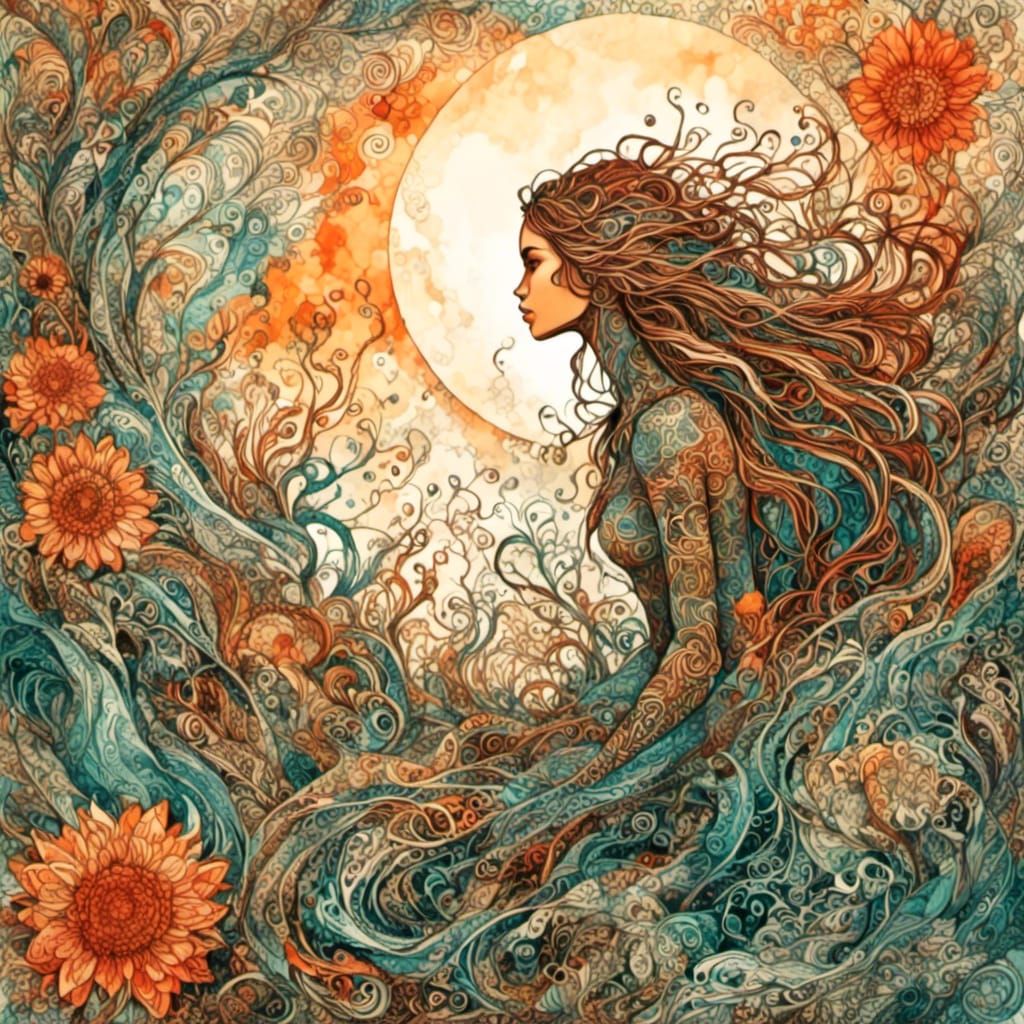 <lora:Bohemian Zentangle:1.0> <lora:Hot Demonic Weather:1.0>