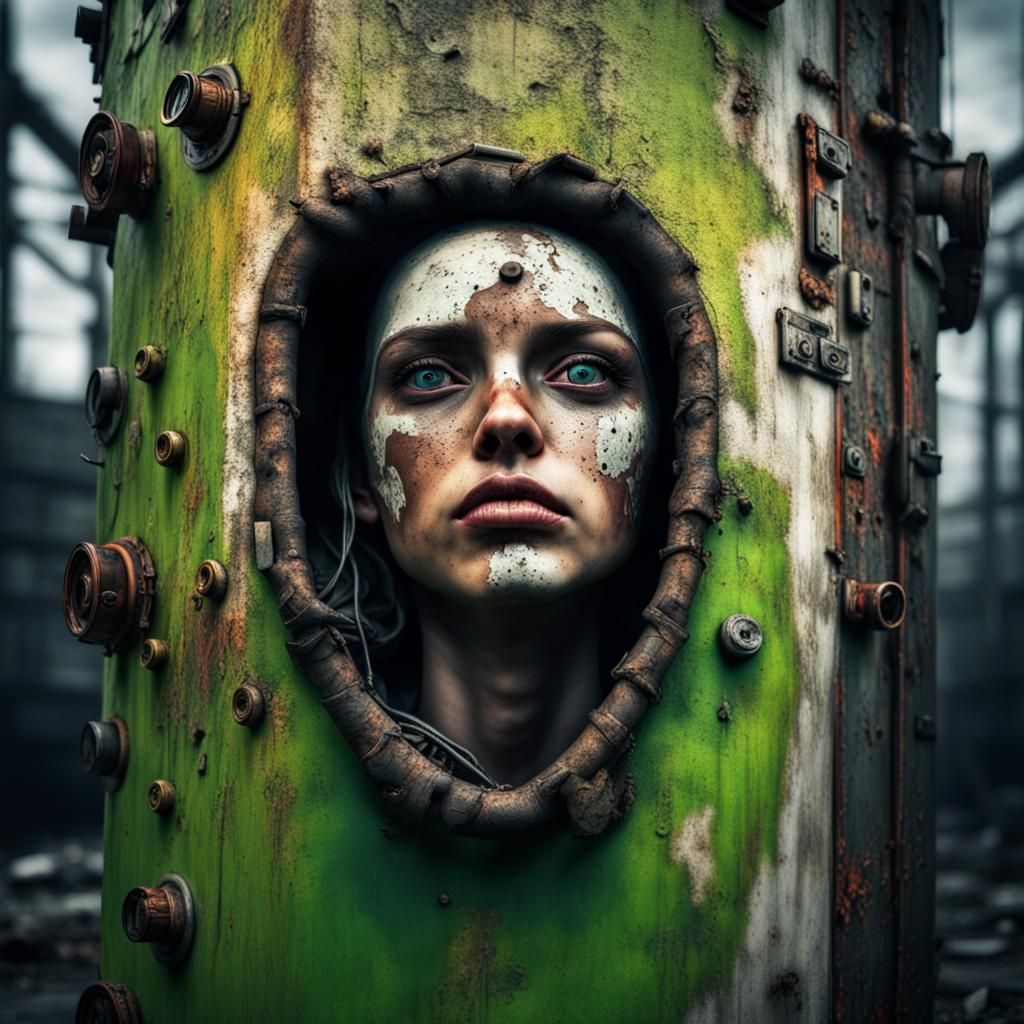 Post-Apocalyptic Wonderland in Hyperrealistic Style