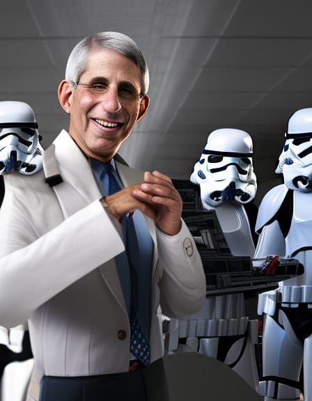 Dr. Fauci as Emperor in Digital Art