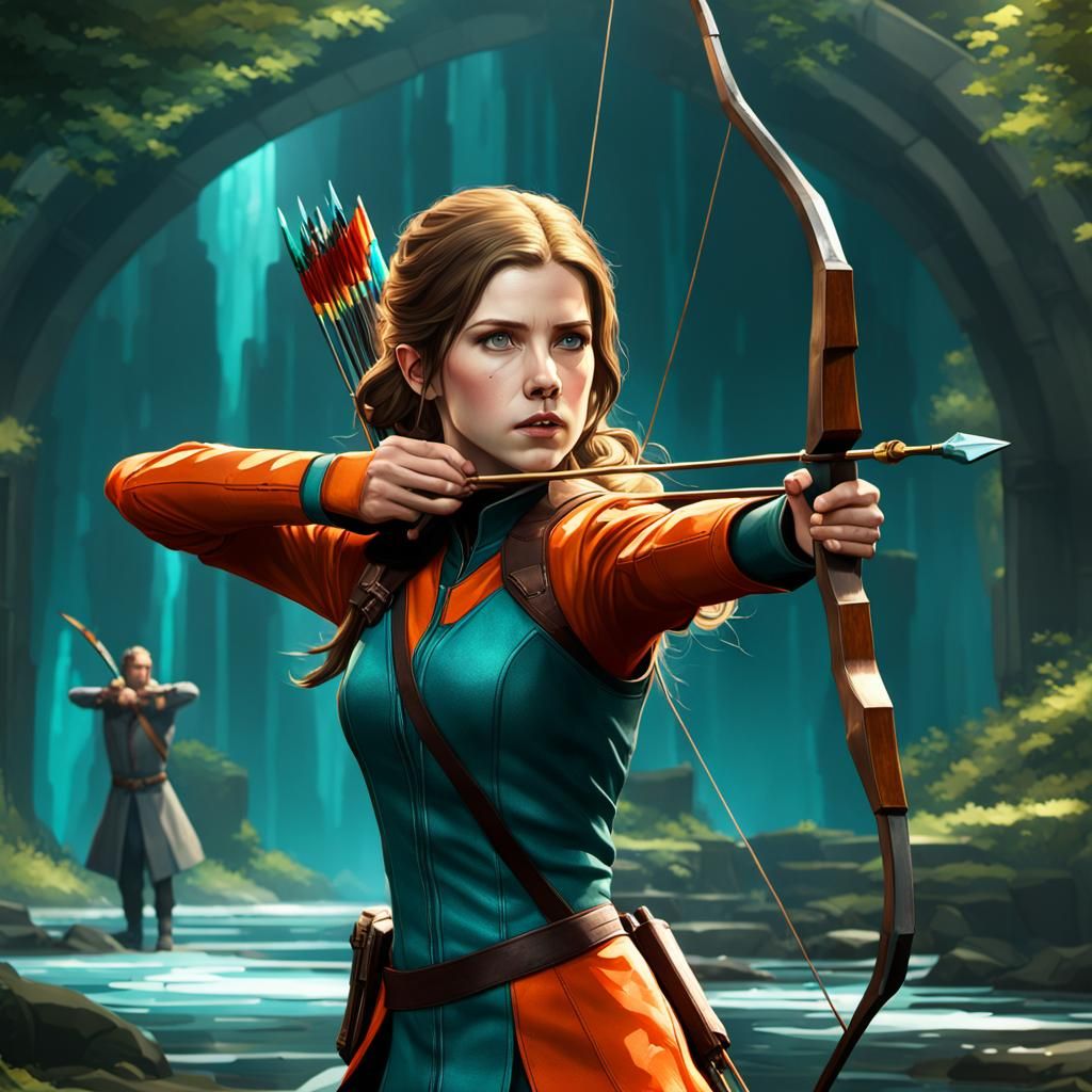 Anna Kendrick as Archer, Hyperdetailed Concept Art