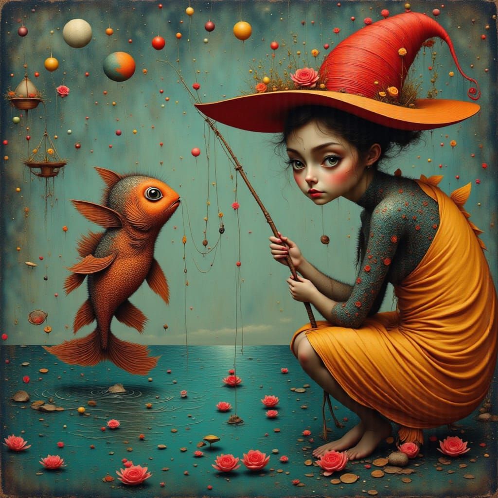 Magic fish to grant your wish