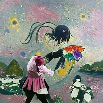 Magical Girl Transformation in Abstract Expressionism