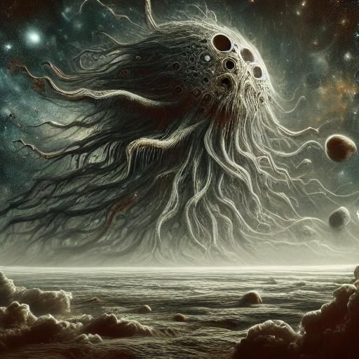 Terrifying Demon Eats Planet Near Quasar