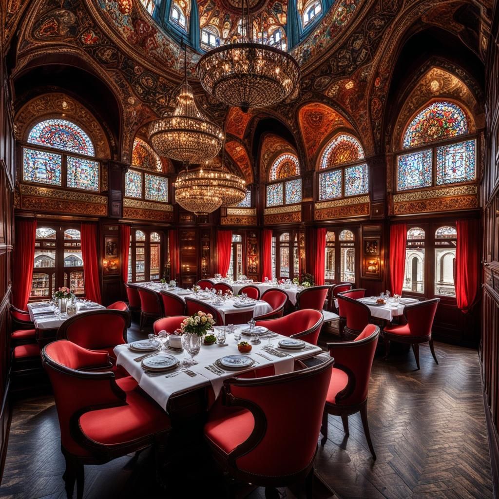 Greek God Restaurant with Istanbul View