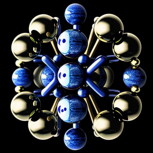 Magic-8-Ball Eyed Humanoid Digital Art