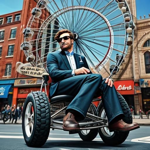 AI Generated Image of a Big Wheel
