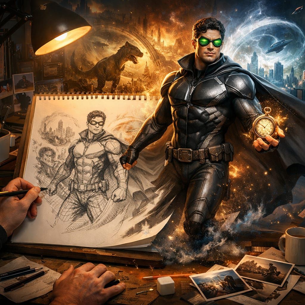 Superhero Character Design by Cartoonist