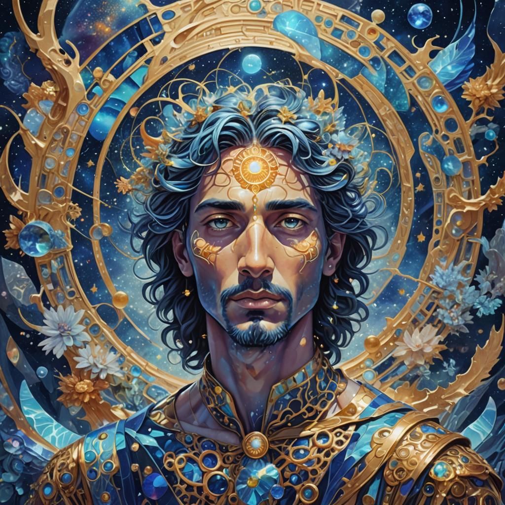 Holographic Mediterranean Awakening: Cosmic Astral Art