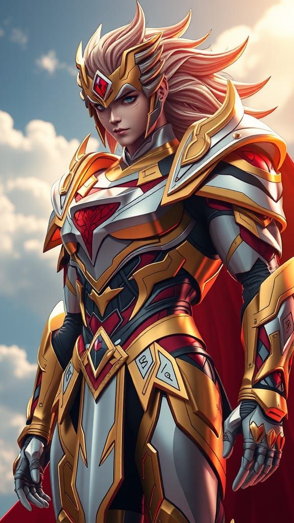 Saint Seiya Leo Armor: Anime 3D Concept Art