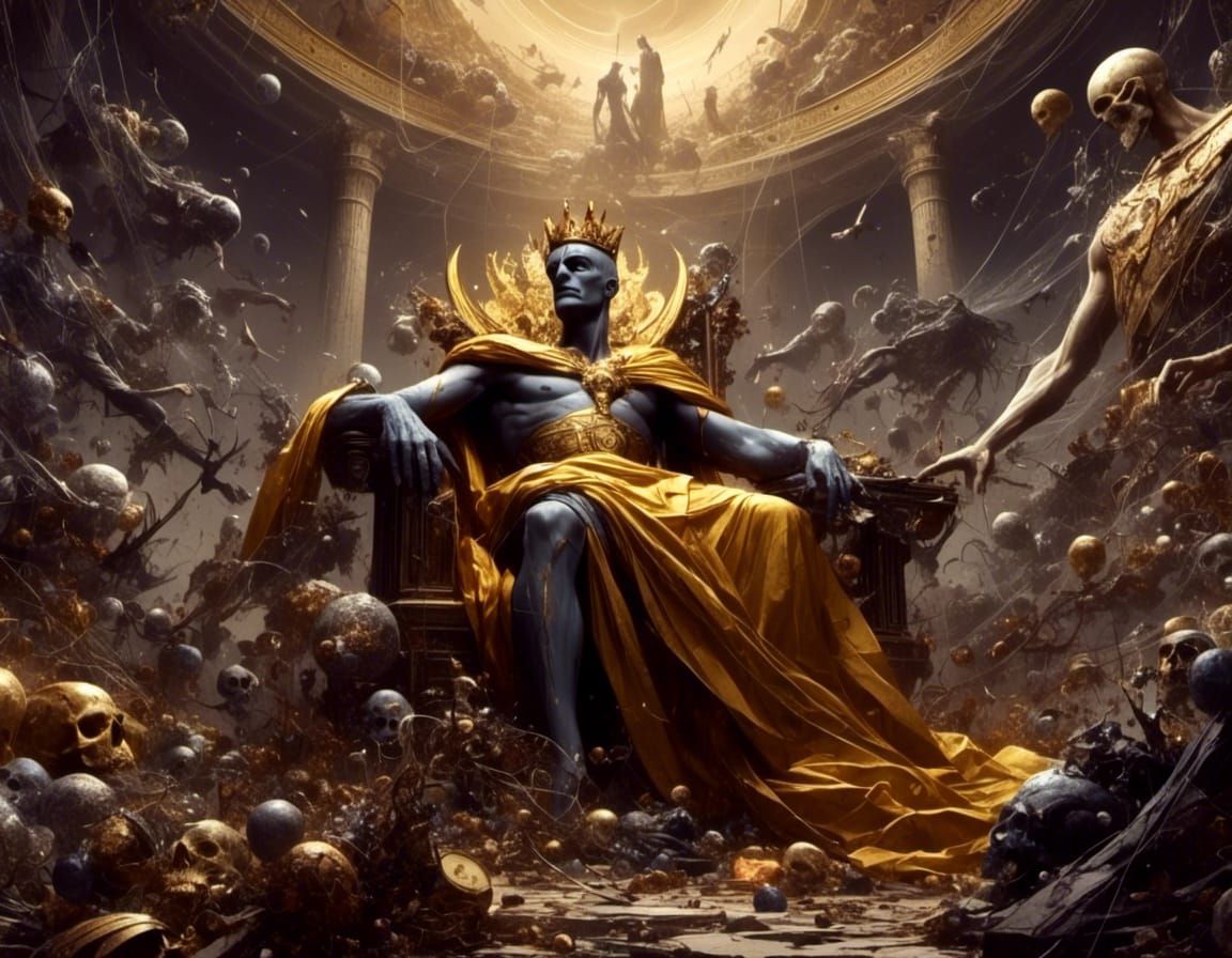 Ozymandias on his throne