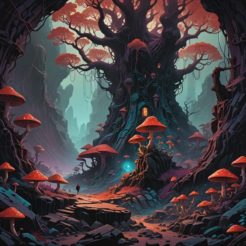 Ethereal Underworld Beauty in Fantasy Concept Art