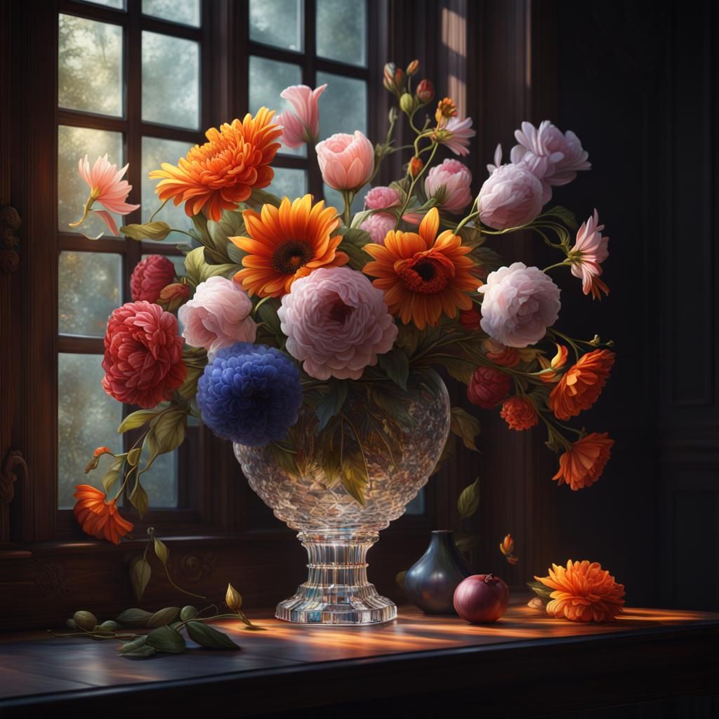 Still Life with big flowers