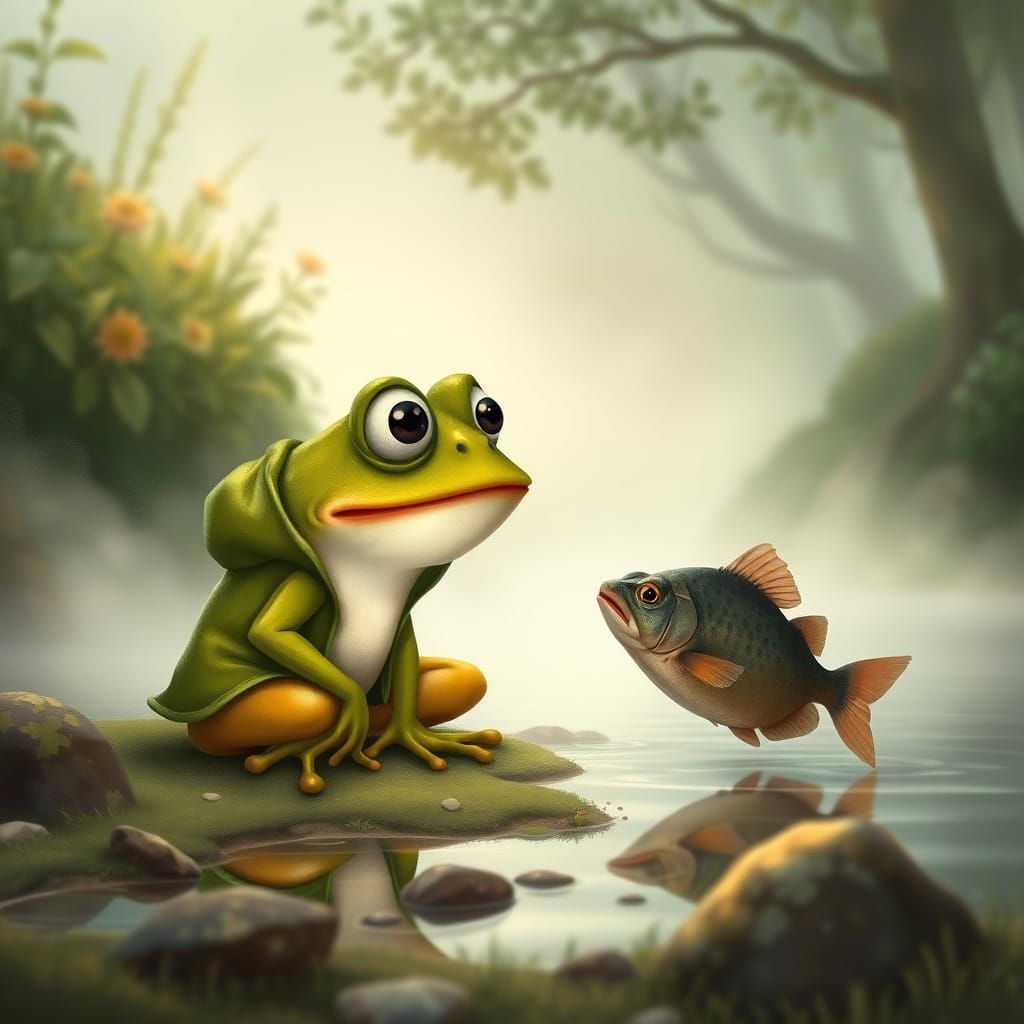 Slightly Surprised Frog